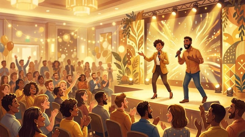 Host the moment illustration
