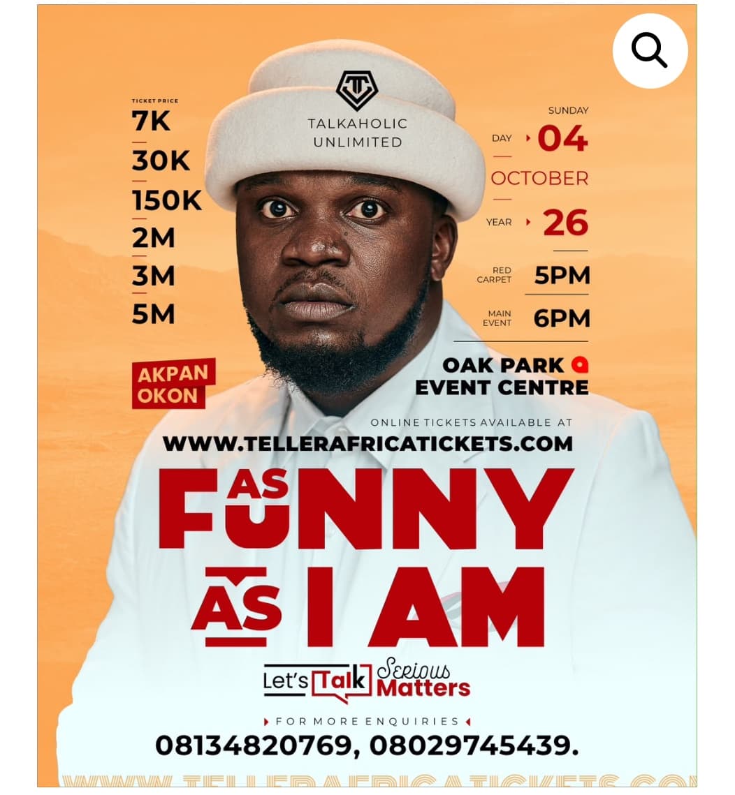 AKPAN OKON – AS FUNNY AS I AM – LETS TALK SERIOUS MATTERS